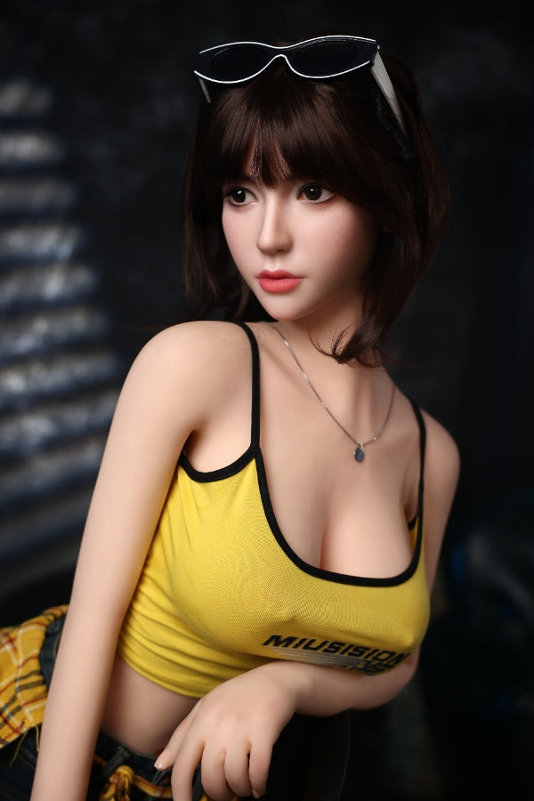 168cm/5ft6 F-cup Big Breast Silicone Head Sex Doll - #996