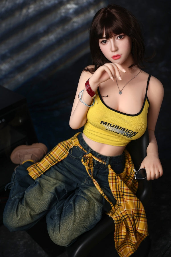 168cm/5ft6 F-cup Big Breast Silicone Head Sex Doll - #996