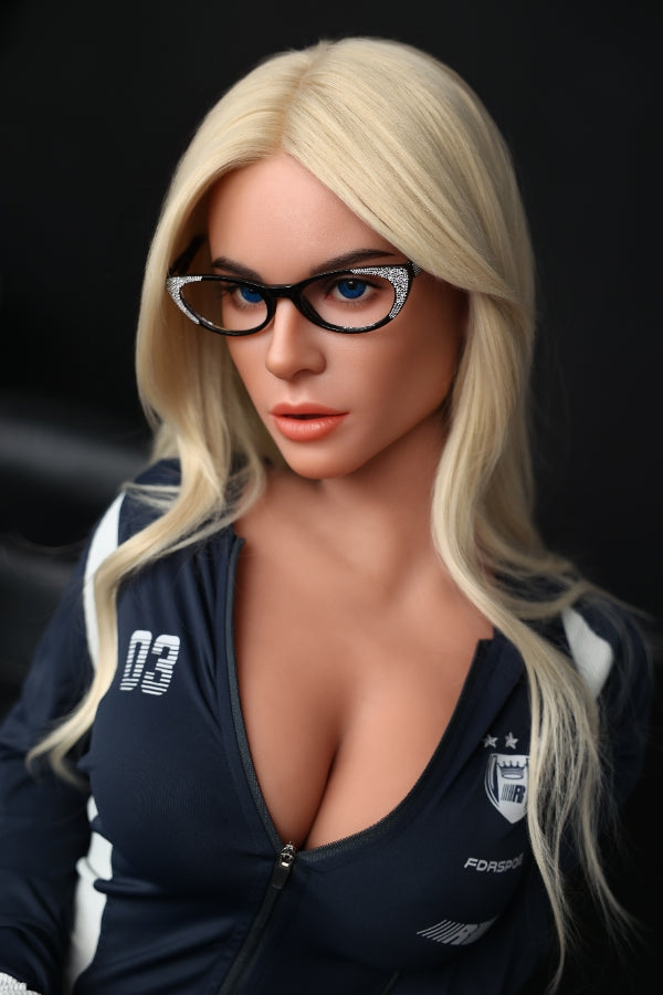 164cm/5ft5 F-cup Big Breast Silicone Head Sex Doll - #866
