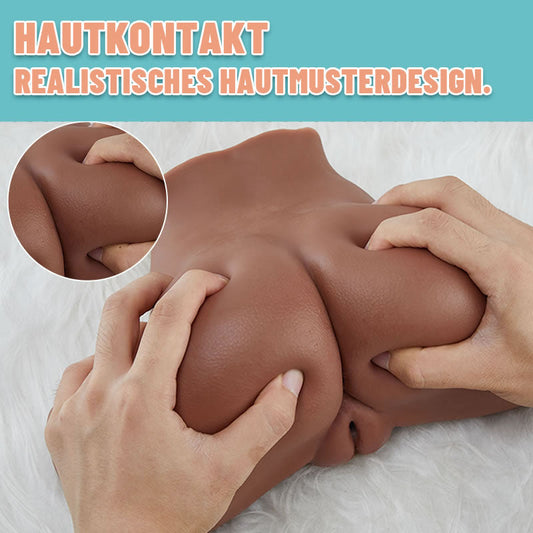 【NEU】OYA Dual-Kanal Realistische Verlockende Sex-Puppe en marron 