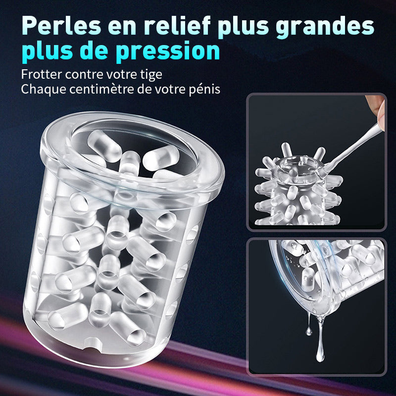 【HOT!】Deepthroat automatischer teleskopdrehunger Masturbator mit Saugnapf