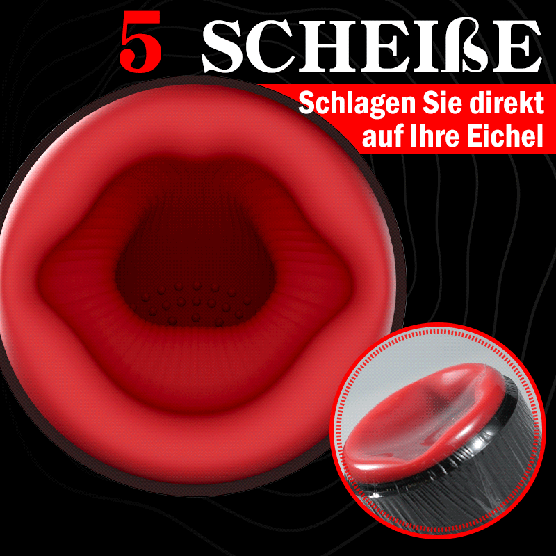 Cyclone Thruster Penisvibratoren mit rotierender Vibration und Saugfunktion 