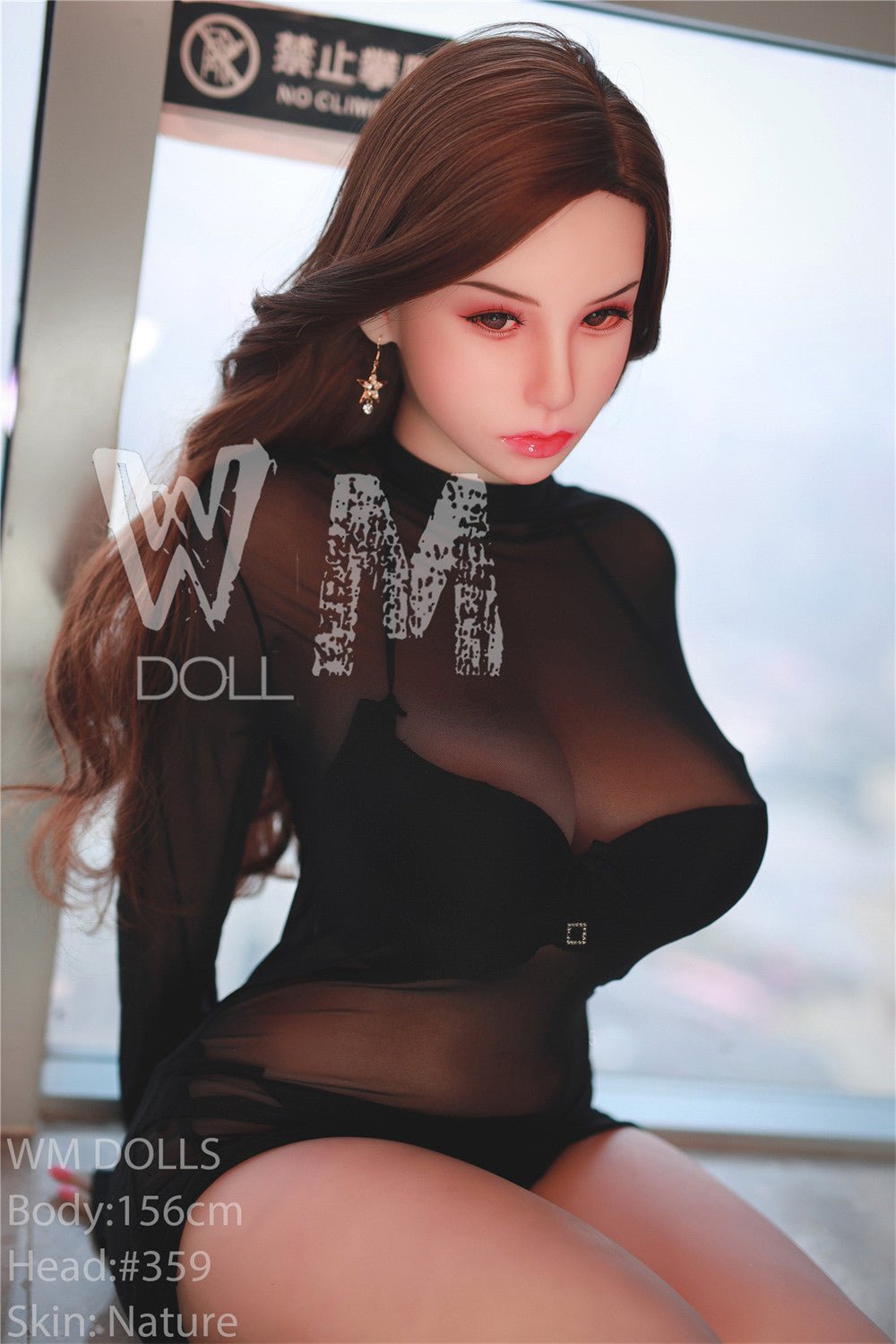 156cm/5ft1 H-Cup High Quality Big Booty TPE Sex Doll with #359 Head