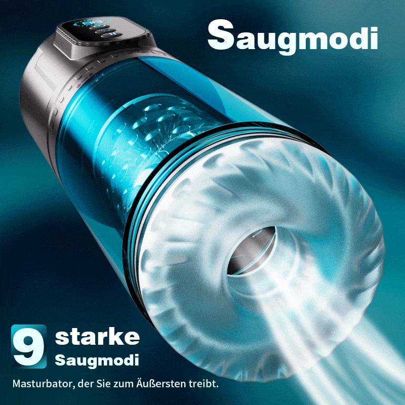 Hunter- Männlicher Masturbator 9 schiebend & rotierend 9 saugend Perfekt für größere Größen