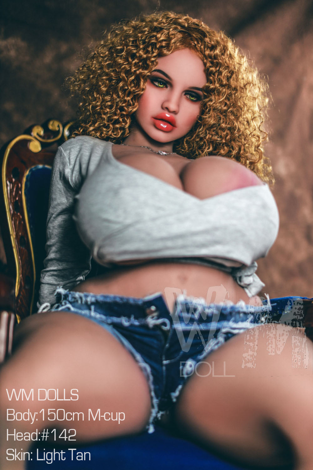 150cm/4ft11 M-cup BBW Big Booty Thick TPE Sex Doll with #142 Head
