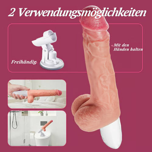 4 IN 1 Dildo 8 Stoßen Wärme Rotieren Vibrieren Acmejoy