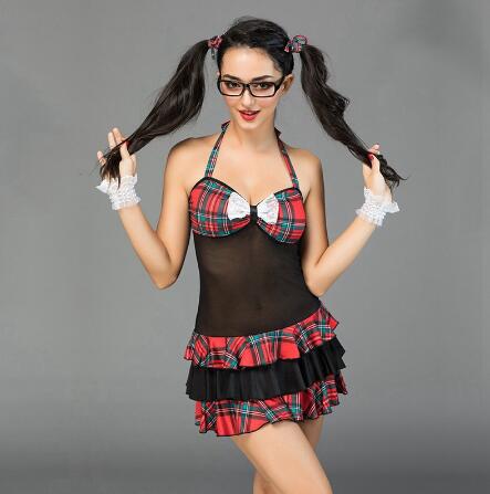 School Girl - Ensemble de lingerie sexy de luxe avec costume érotique Taenia pour femme SL10