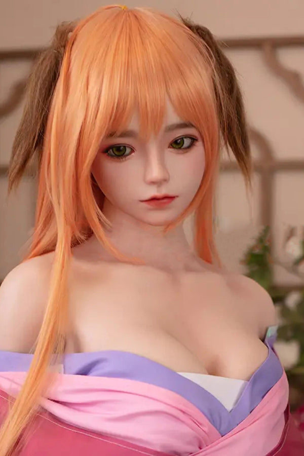 150cm/4ft11 D-cup Japanese Silicone Head Sex Doll -  Yui