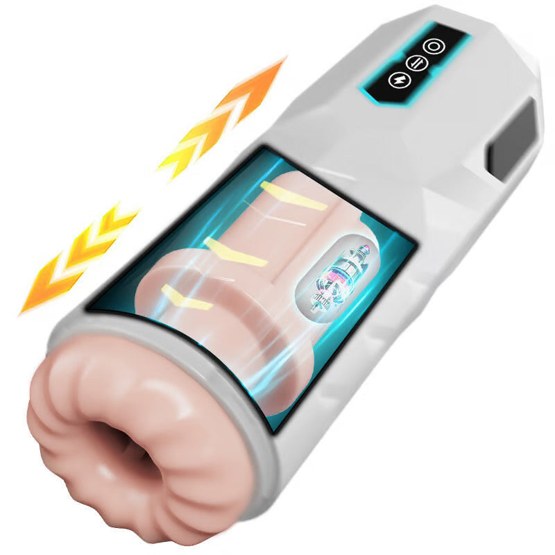 Automatischer männlicher Masturbator mit 10 Stößen und 9 Vibrationen