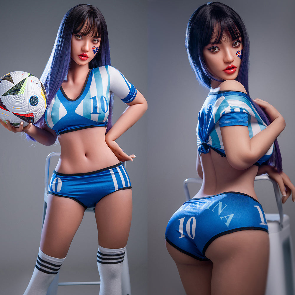 152cm/4ft11 G-cup Big Breast Silicone Head Sex Doll – M29