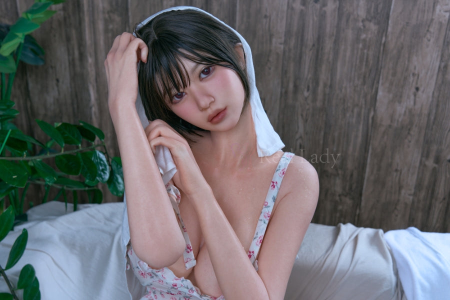150cm/4ft11 F-Cup Big Breast Short Hair Japanese Silicone  Sex Doll - R6