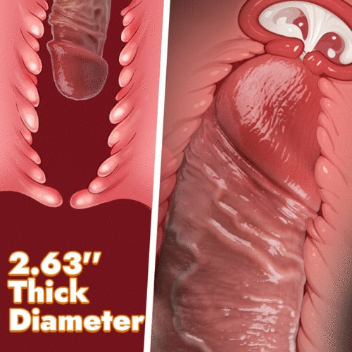 Kratos - 2.36 Diameter Thrusting Huge Realistic Dildos