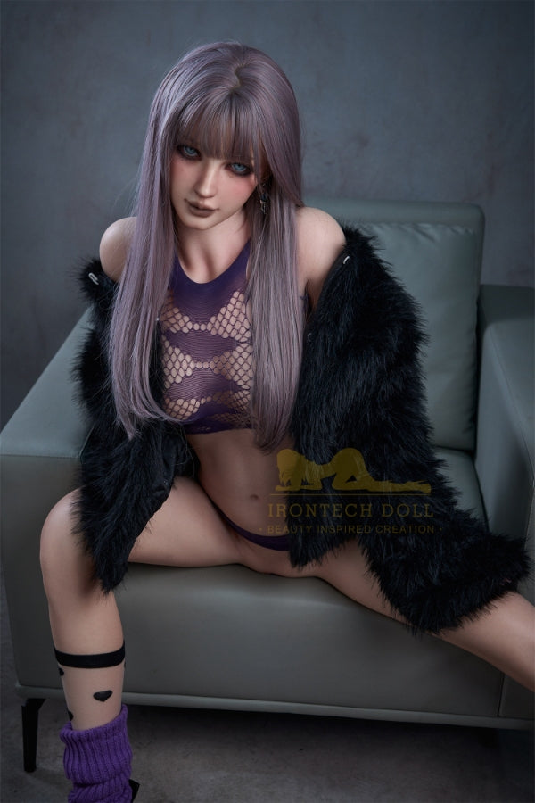 US In Stock - 169cm/5ft7 C-Cup Purple Hair Silicone Sex Doll S9
