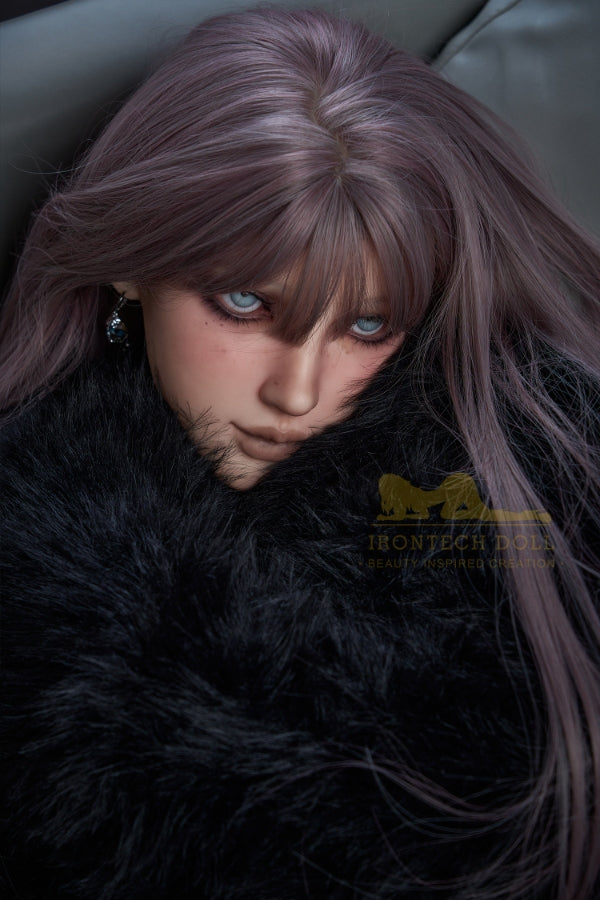 US In Stock - 169cm/5ft7 C-Cup Purple Hair Silicone Sex Doll S9