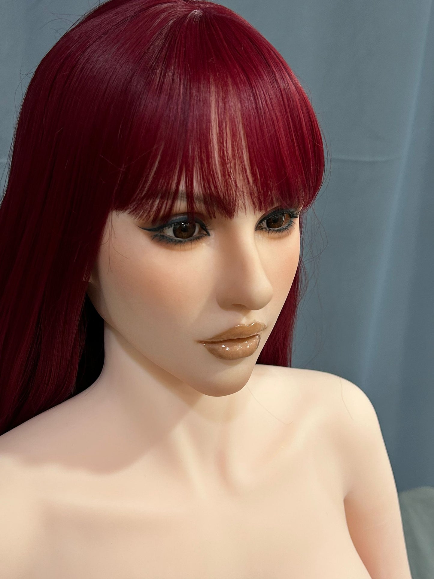 EU In Stock - 164cm/5ft5 H-Cup Silicone Head RedHead Sex Doll SG2 - Cecily Natural
