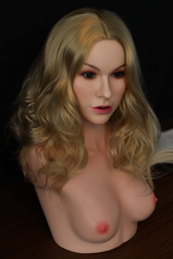 Full Silicone Half Body Breast Sex Doll Torso with #781 Head