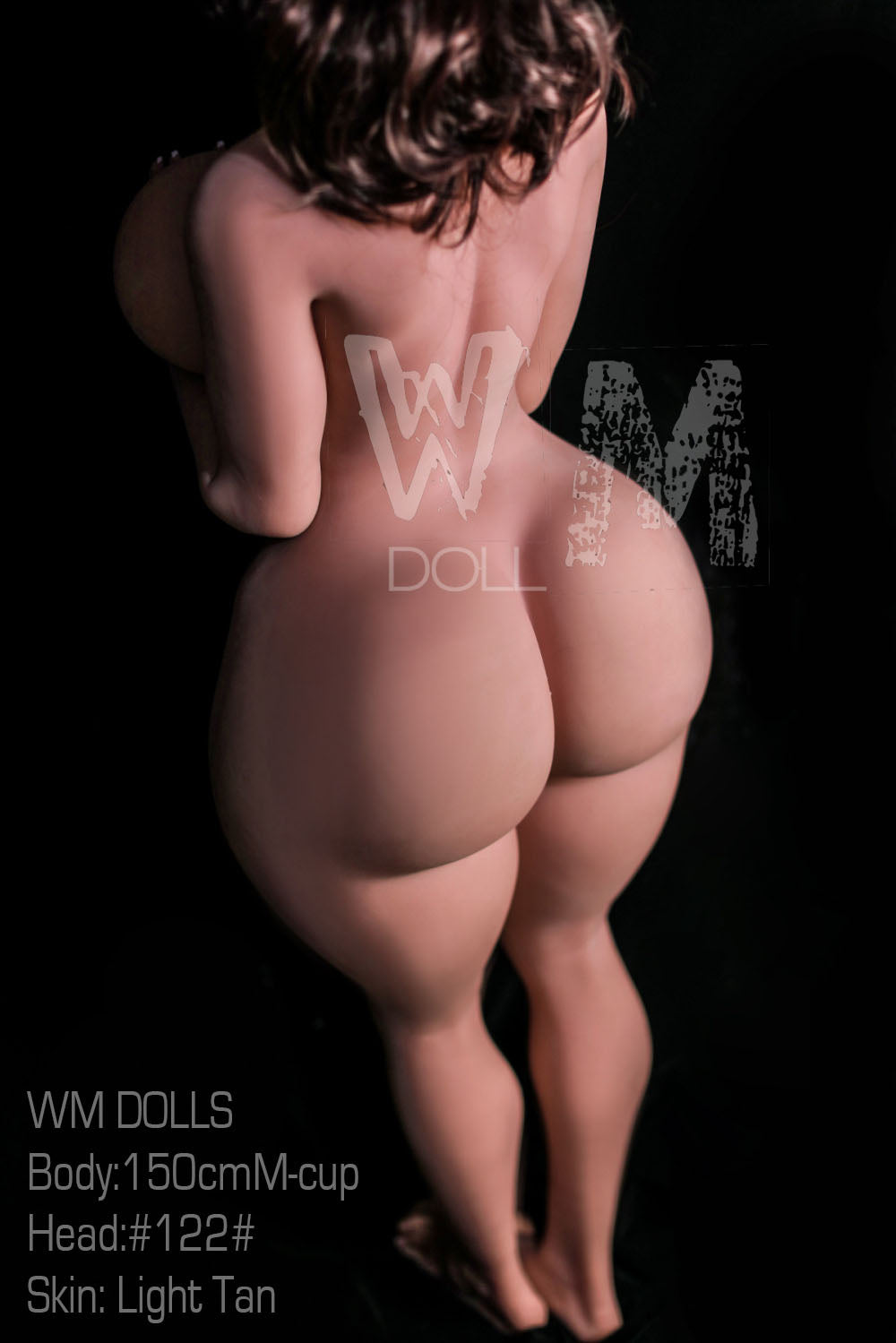 150cm/4ft11 M-cup BBW Big Booty Thick TPE Sex Doll with #122 Head