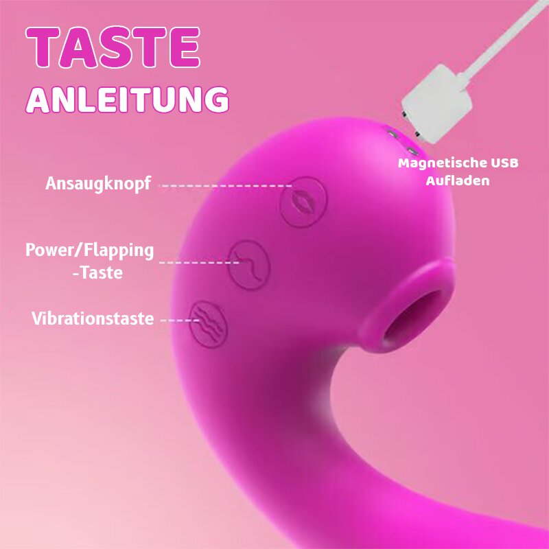 10 Vibrating 5 Flapping Sucking Klitoris lecken und G Spot Vibrator