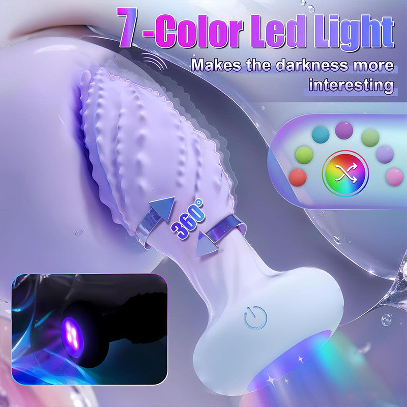 Little Monster - 360° rotating anal vibrator, 10 vibration frequencies, 7-color LED light