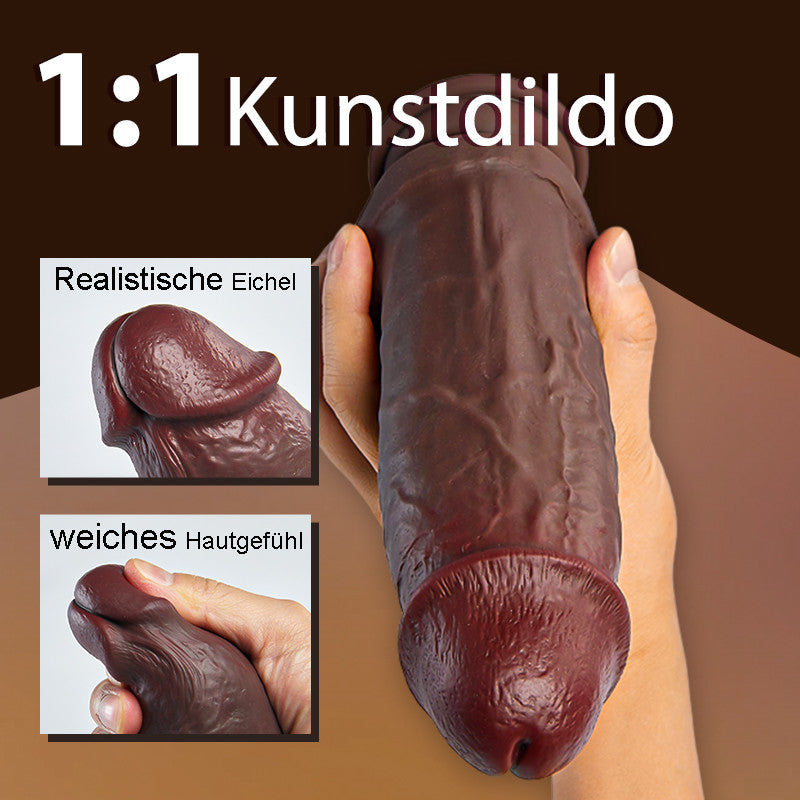Extra großer simulierter manueller Dildo, geeignet für Männer und Frauen