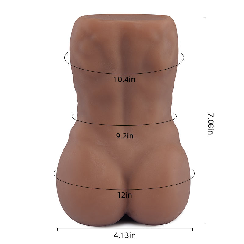 Echtgetreuer dunkler männlicher Anus-Simulationsdildo, 0,8 kg 