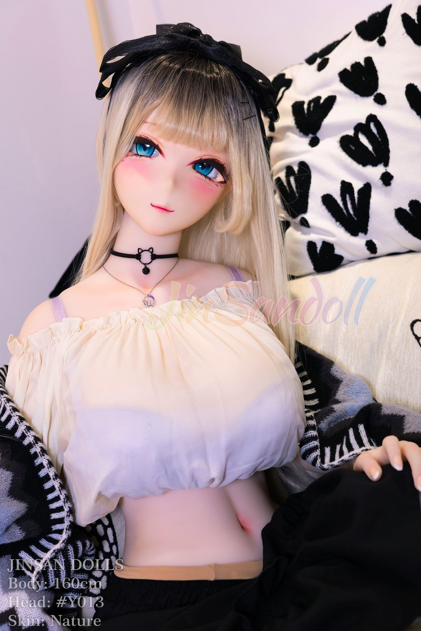 160cm/5ft3 I-Cup Anime Cute TPE Sex Doll with #Y013 Head