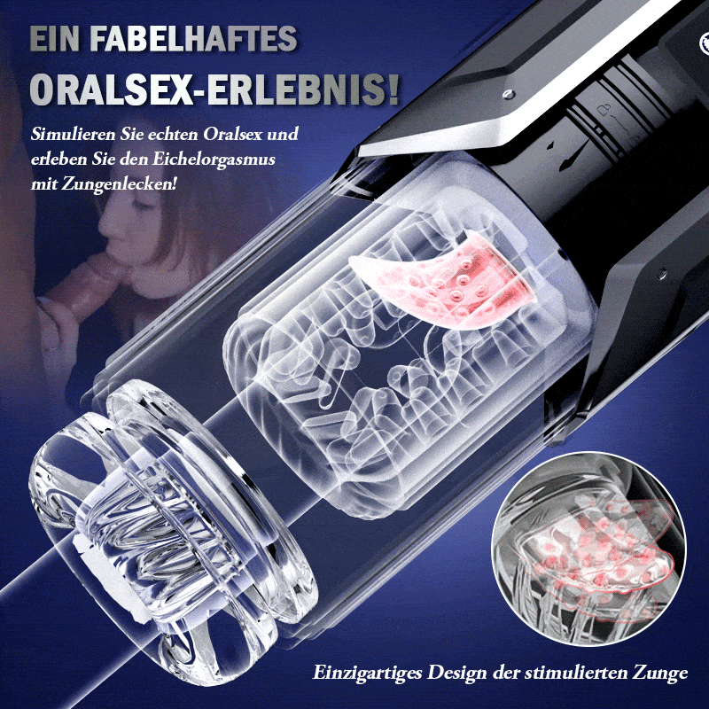 King -100% Wasserdicht 4 IN 1 Automatischer Masturbator für Männer