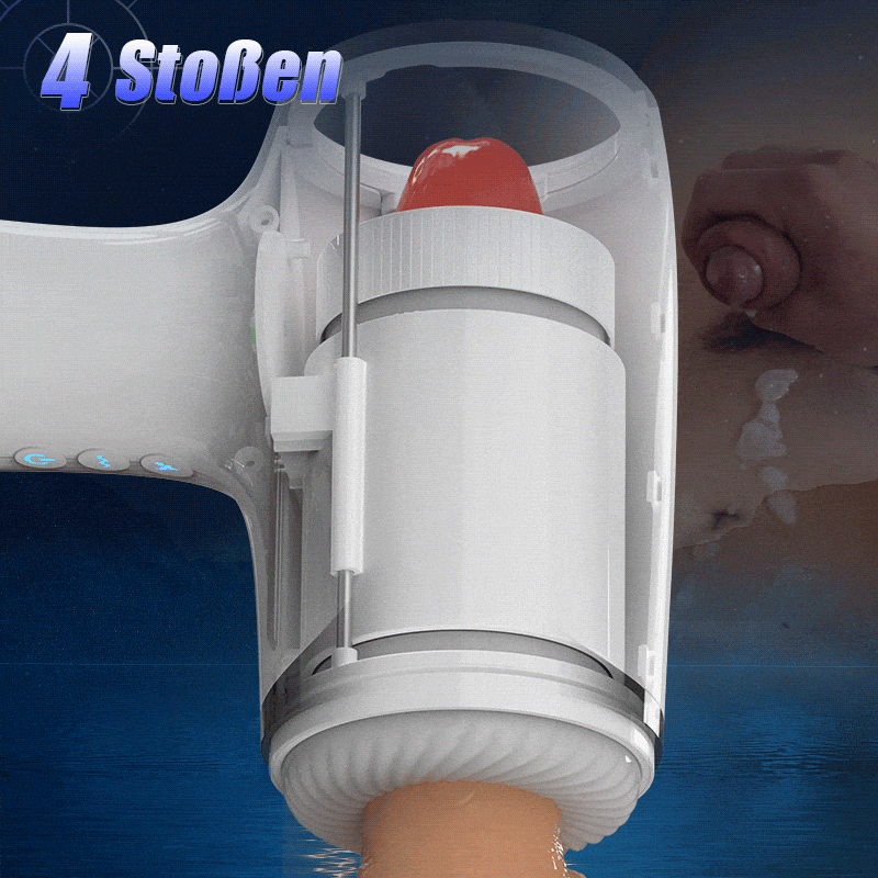 William - Durchs Loch Vibrieren Streicheln Männliche Masturbation Cup