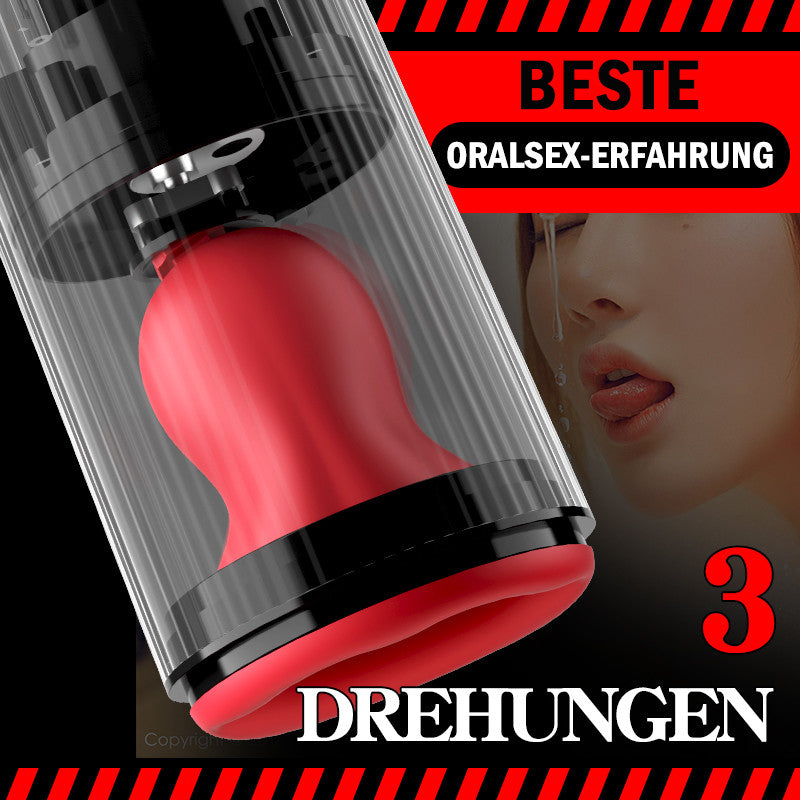 Cyclone Thruster Penisvibratoren mit rotierender Vibration und Saugfunktion 