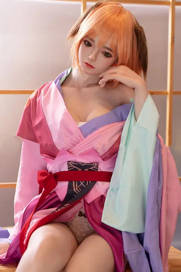 150cm/4ft11 D-cup Japanese Silicone Head Sex Doll -  Yui