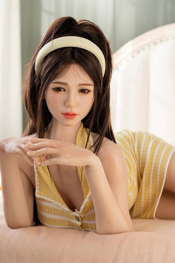 160cm/5ft3 D-cup Japanese Silicone Head Sex Doll - Una