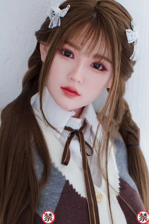150cm/4ft11 D-cup Japanese Silicone Head Sex Doll -  A35 Sora