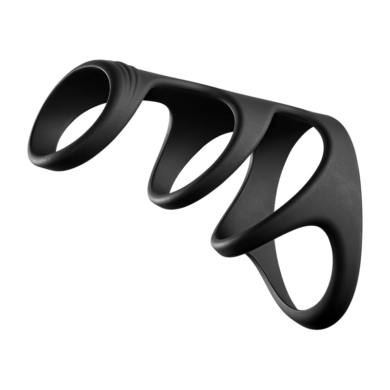 Anneau pénien multifonction à 4 anneaux 