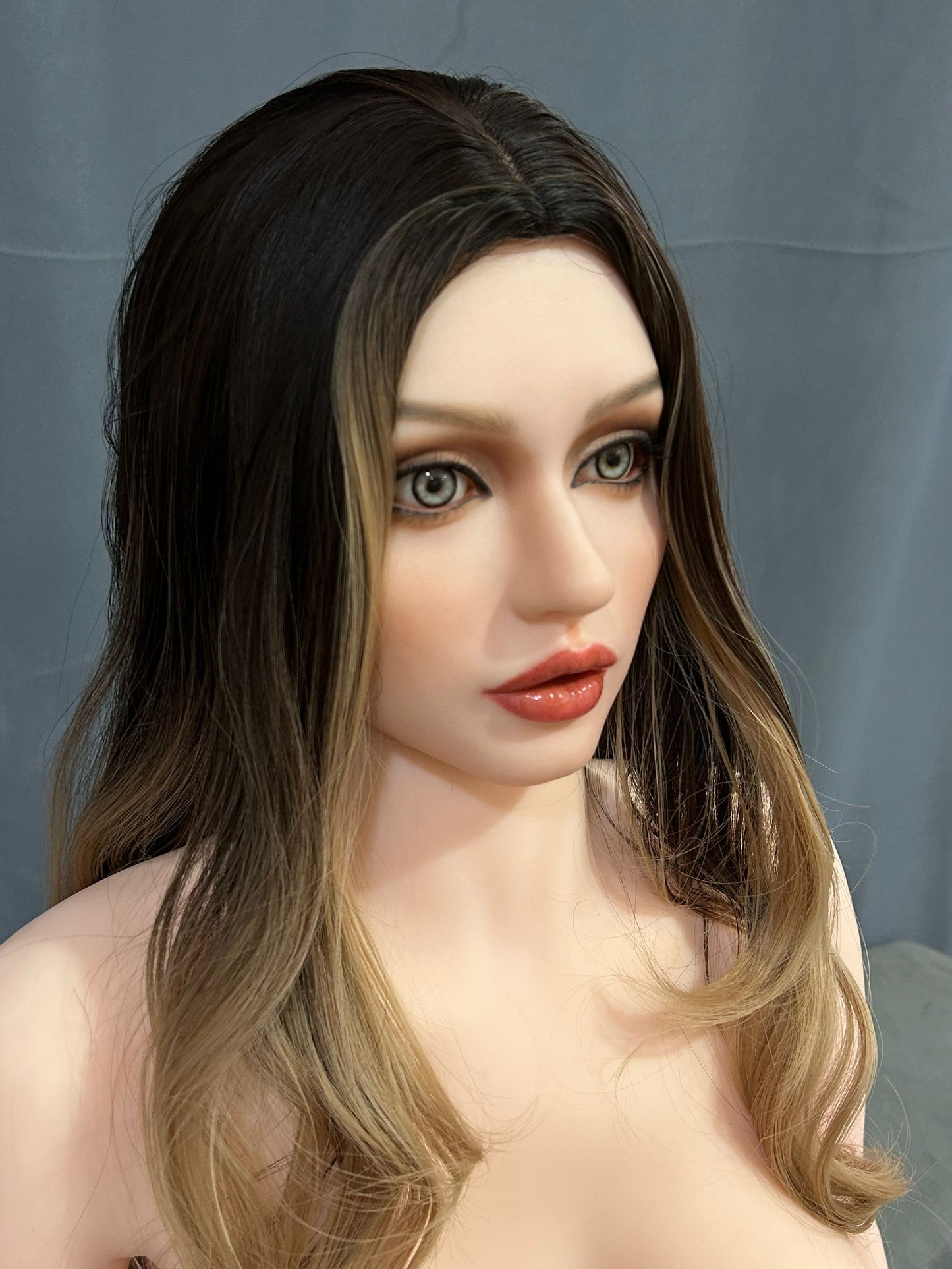 EU In Stock - 159cm/5ft3 E-Cup Silicone Head Blonde Sex Doll SG3 - Ada Natural