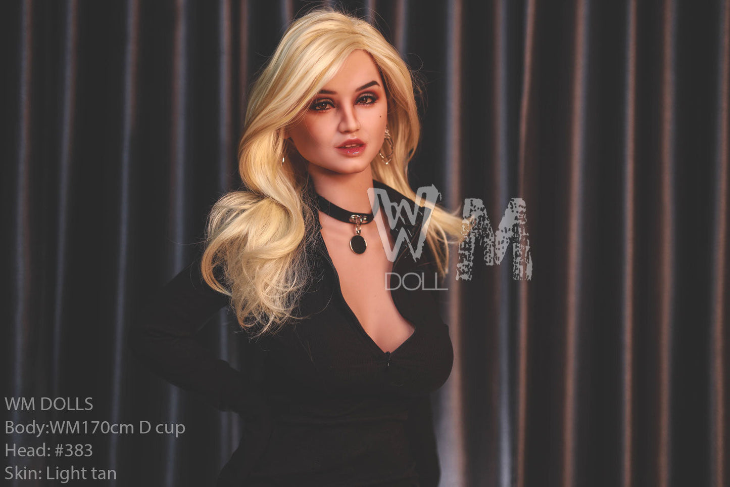 170cm/5ft5 D-cup Blonde TPE Sex Doll with #383 Head