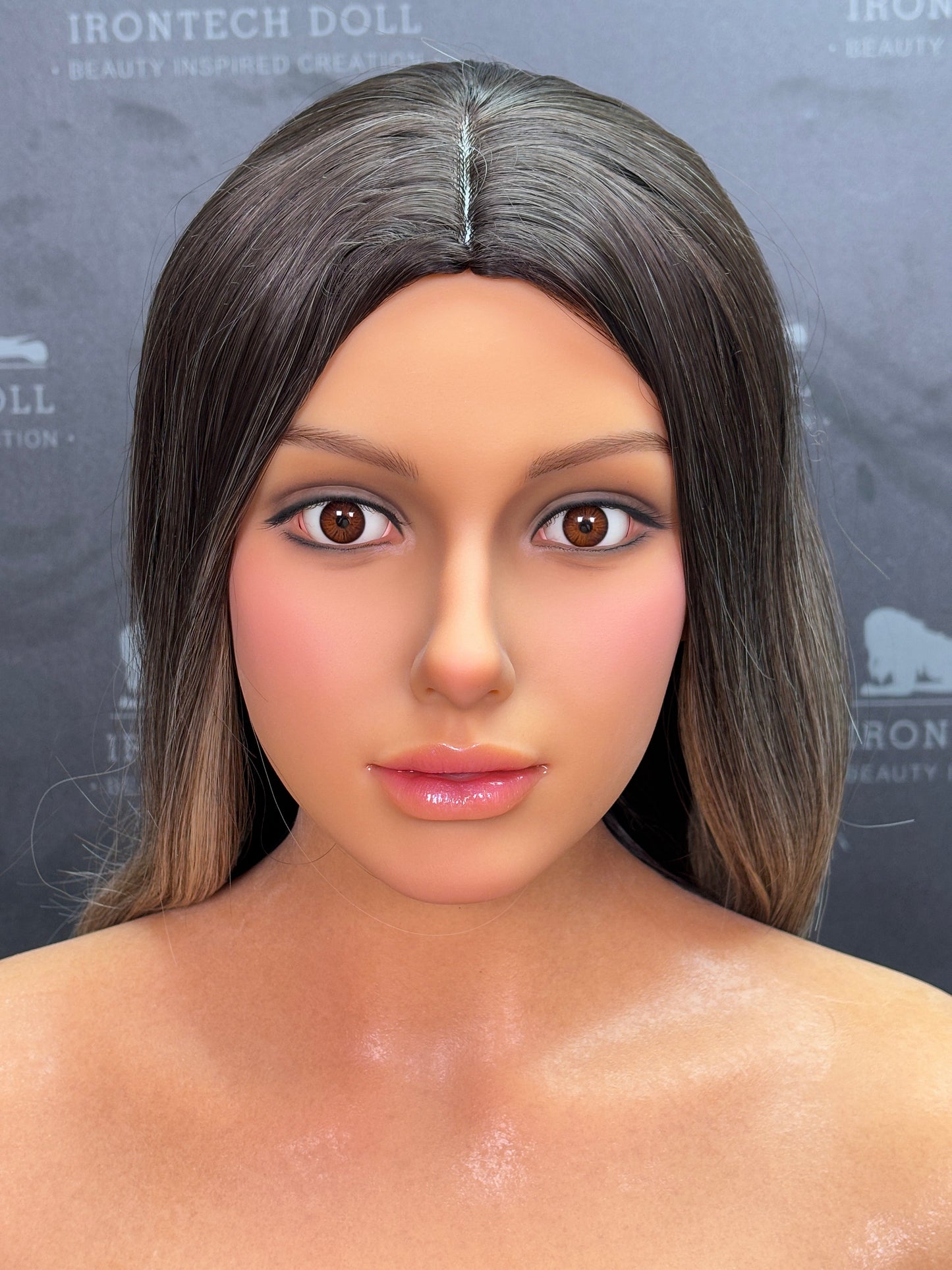 EU In Stock - 164cm/5ft5 Big Boobs F-cup Silicone Sex Doll - S17 Luna Dark Tanned