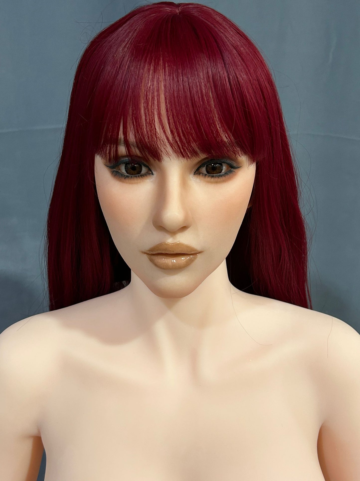 US In Stock - 164cm/5ft5 H-Cup Silicone Head RedHead Sex Doll SG2 - Cecily Natural