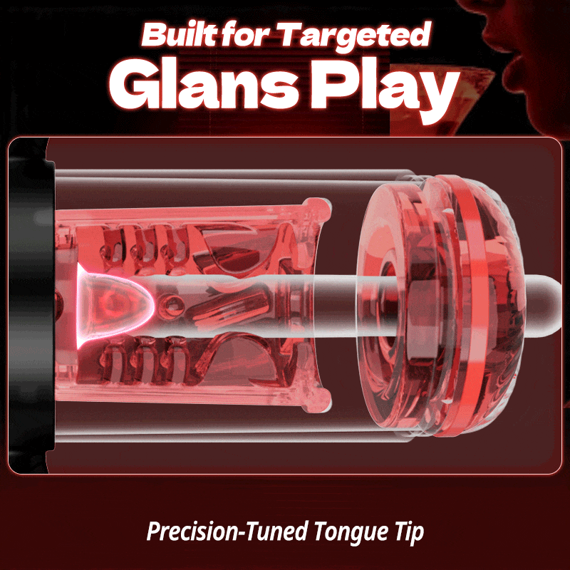 Acmejoy - Terminator 9 Telescopic Rotating Sucking with Handle Male Stroker