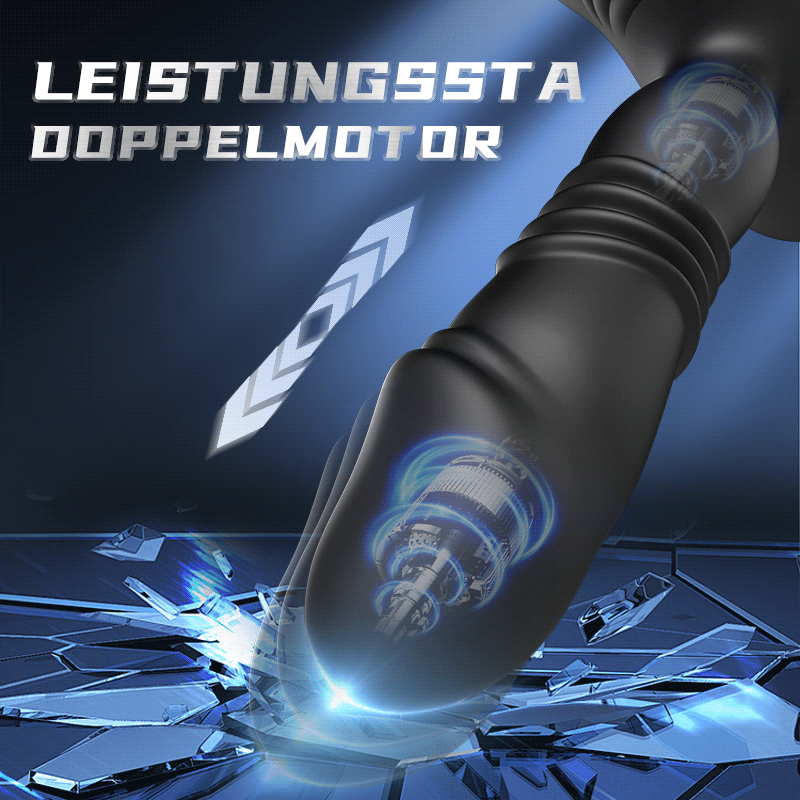 SAUL 3 Teleskopisch 12 Vibration Doppel-Penisring Prostata Vibrator