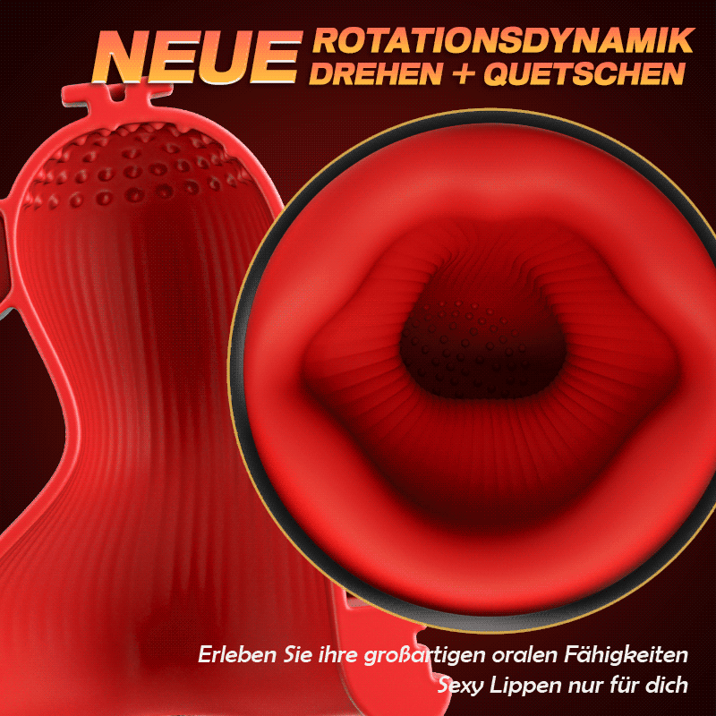 3-in-1 Glans Massage Master Trainer 3 Rotation, 5 Saugen, 10 Vibration Ultra Simulation Dynamic