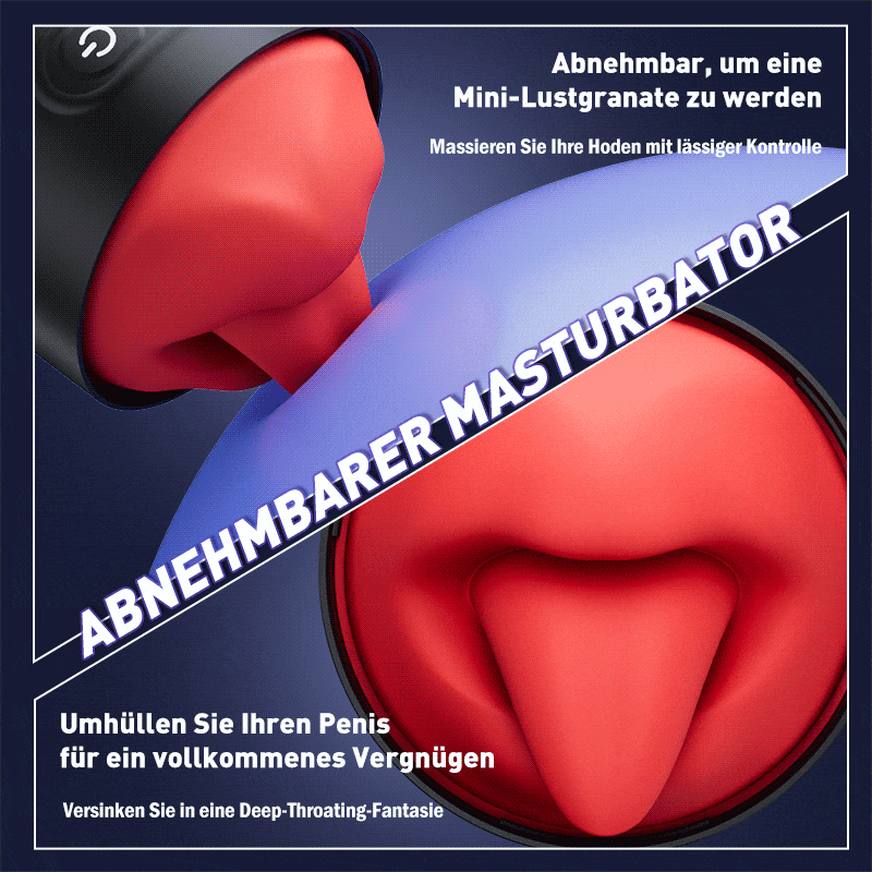 Oralsex-Banshee-Masturbator 4 in 1，Abnehmbarer，9Drehung 9Vibration，IPX7