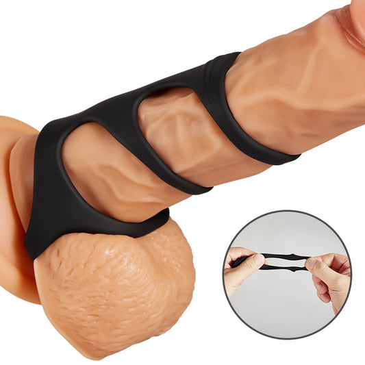 Anneau pénien multifonction à 4 anneaux 