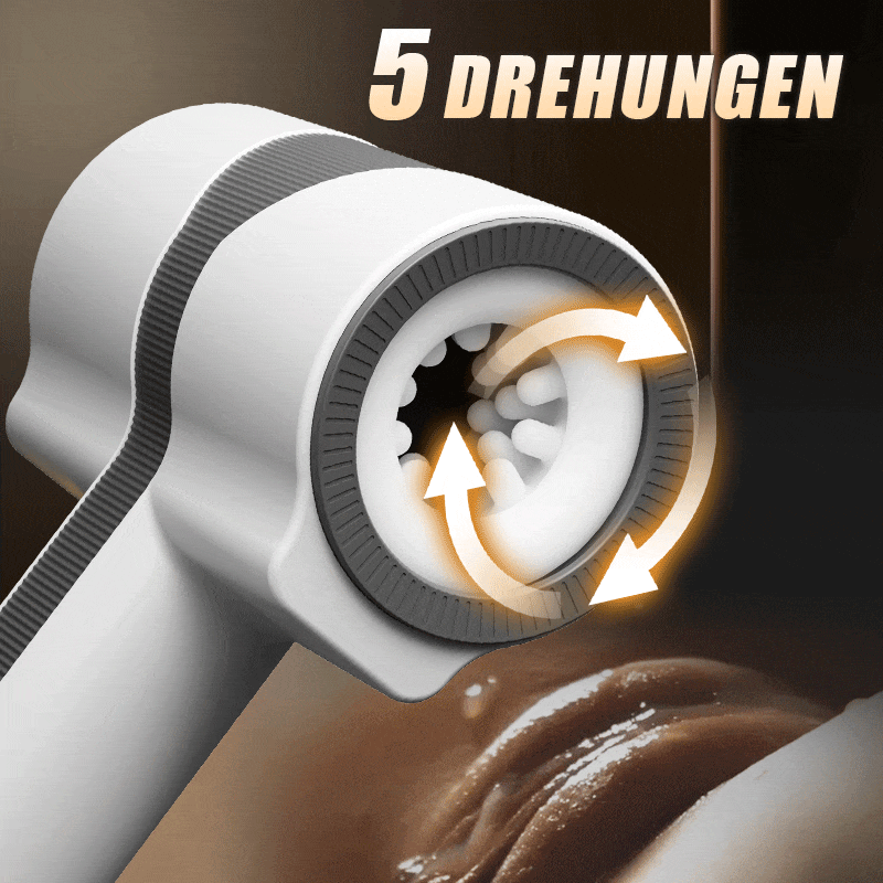 Doppelkopf 7 Vibration 5 Teleskoprotation Hand-Blowjob-Masturbator