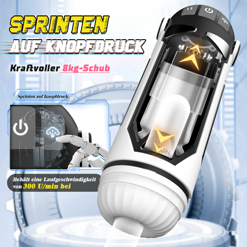 Masturbationstasse für Männer mit 4 Dehnungsmodi und Heizfunktion mit verstellbarer Staubschutzhülle 