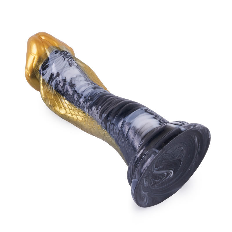 Fantasienacht: Realistischer handbetriebener Dildo in Form einer exotischen Schlange