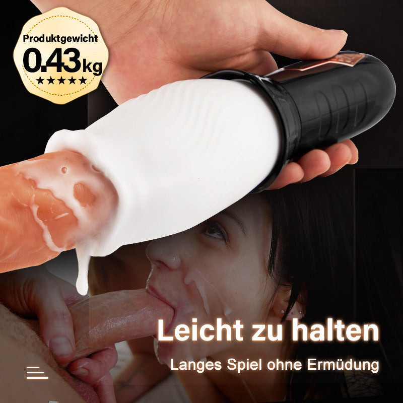 TORNADO 10 Vibration 5 Rotation 2 IN 1 Oralsex Cup Masturbator