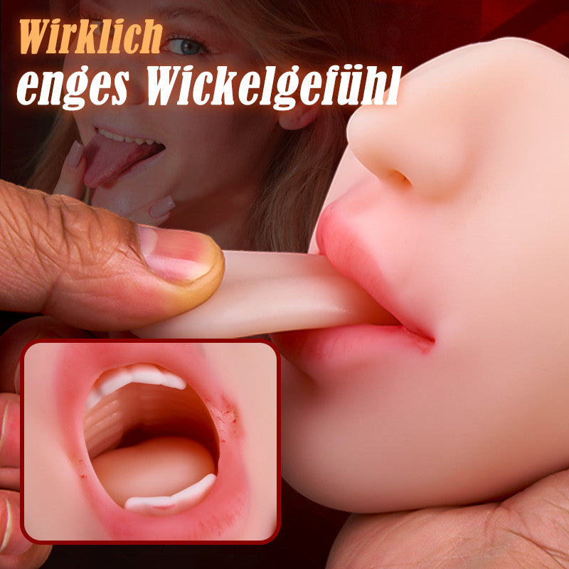 Jouet sexuel oral clitoridien texturé 3D, masturbateur 2 en 1, poche chatte 0,8 kg 