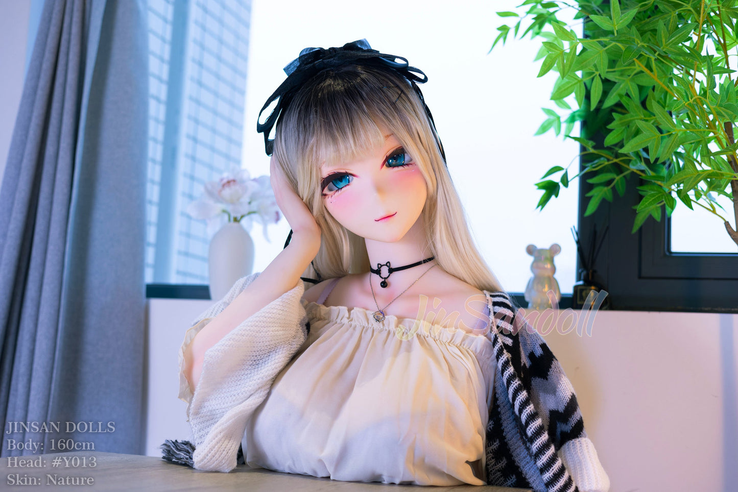 160cm/5ft3 I-Cup Anime Cute TPE Sex Doll with #Y013 Head