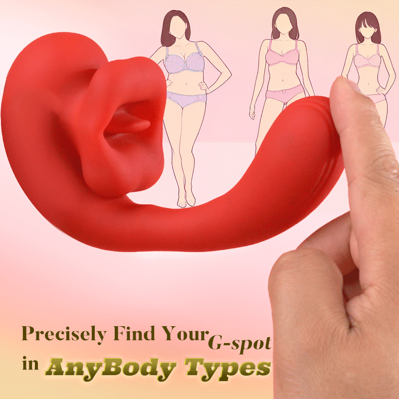 Acmejoy - Tongue Licking Vibrator with 10 Biting Clitoral Stimulators