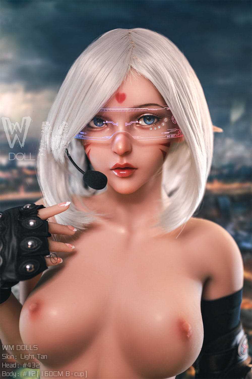 160cm/5ft3 B-cup 2B Real Life Sex TPE Doll with #432 Head